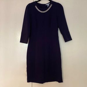 H&M Size 8 Dress Dark Blue/Navy with zipper in the back